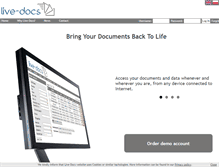 Tablet Screenshot of live-docs.com